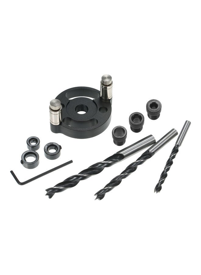 11-Piece Wood Hole Positioner Kit Black/Silver  - Image 1
