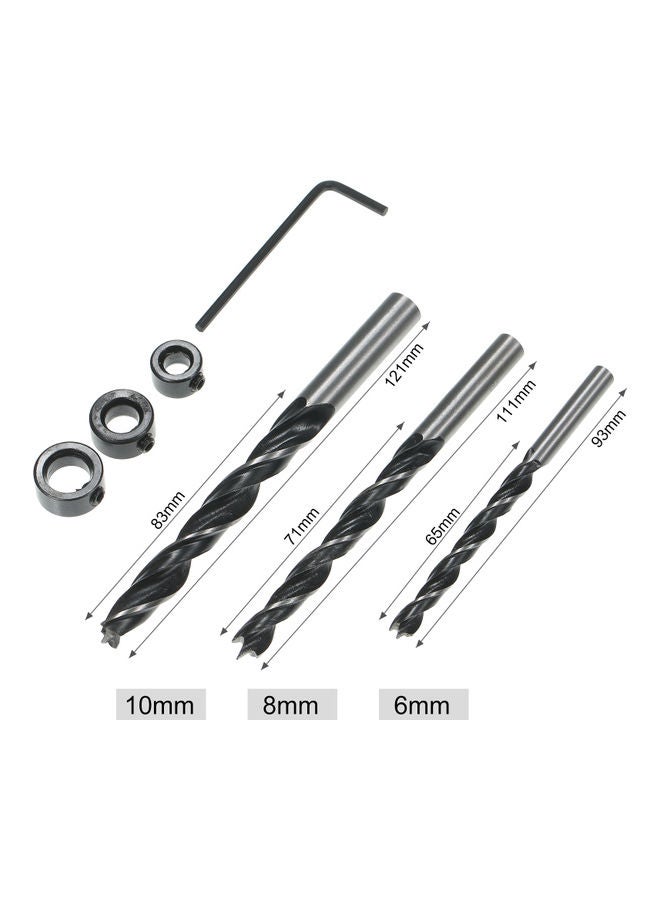 11-Piece Wood Hole Positioner Kit Black/Silver  - Image 4