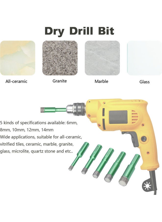 Diamond Dry Drill Bit Multicolor 8.90x1.70x1.70cm - Image 4