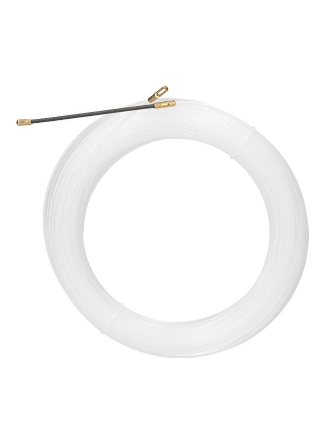 Fish Tape Wire Puller Cable Pulling Tool Transparent White 21x3x21cm - Image 1