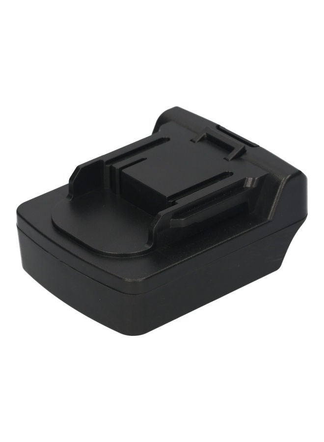 Generic Battery Converter Replacement Black 11.50x5.50x8.80cm  - Image 1