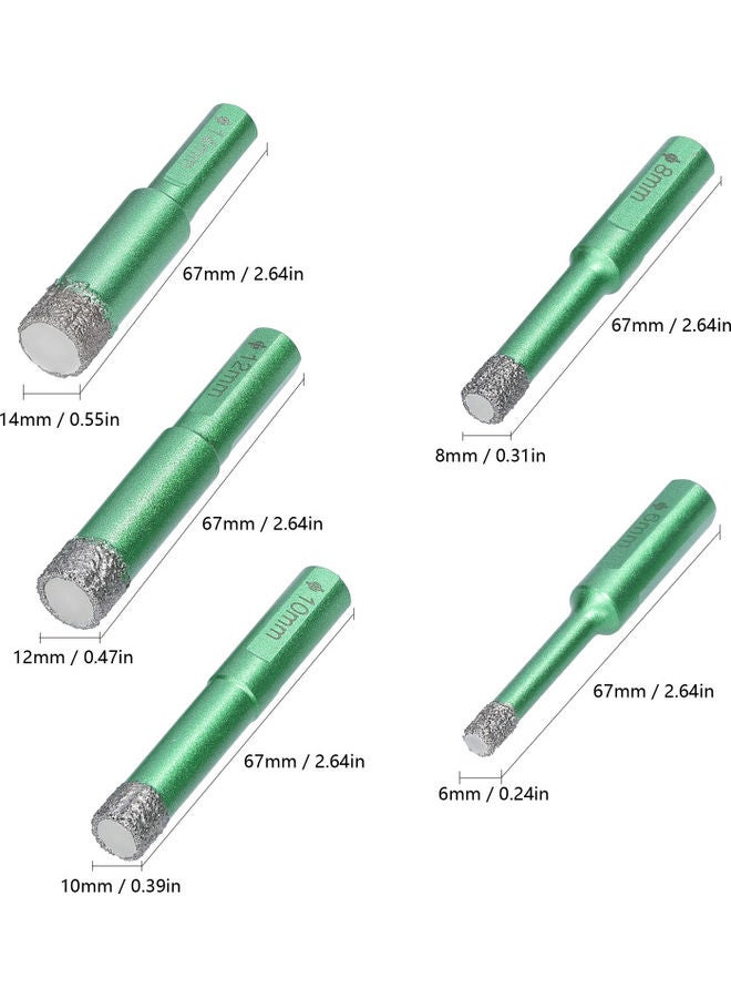 Diamond Dry Drill Bit Multicolor 8.90x1.70x1.70cm  - Image 4