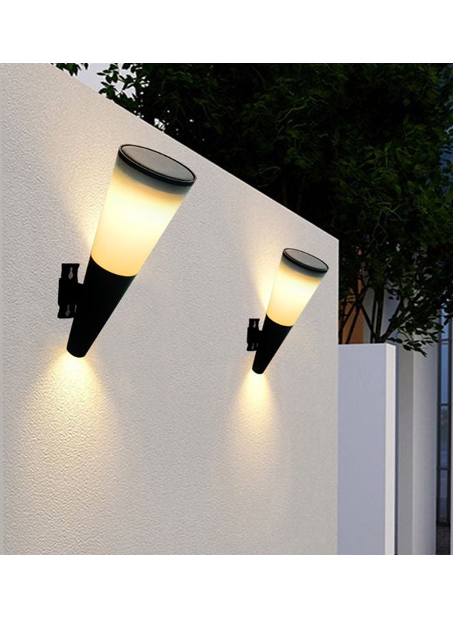 مصباح ليلي للحديقة والممر والفناء أبيض/ أسود 22x7.5x8سم - Image 5