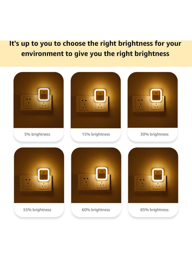 LED Sensor Light Plug-in Motion Wall Night Lamp White 8.5x6.5x7cm - Image 5