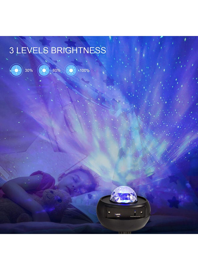 LED Projector Light With Remote Control Night Lamp Black 15.2x11.7x15.2cm - Image 2