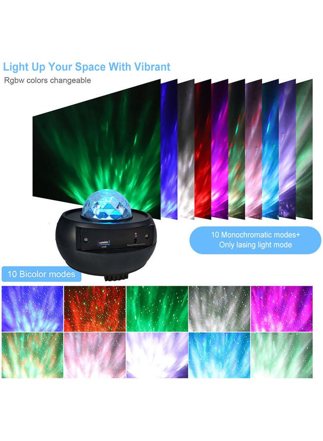LED Projector Light With Remote Control Night Lamp Black 15.2x11.7x15.2cm - Image 4