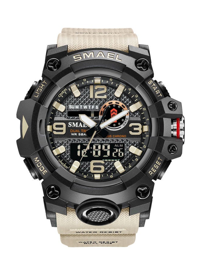 SMAEL Men's Rubber Analog Digital Watch J-5110CA - Image 1
