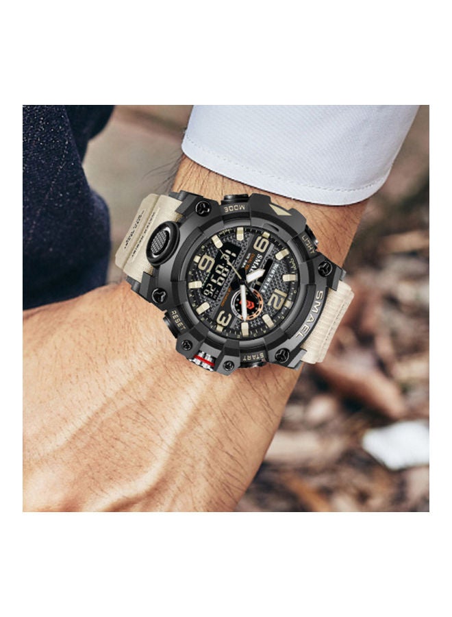 SMAEL Men's Rubber Analog Digital Watch J-5110CA - Image 2