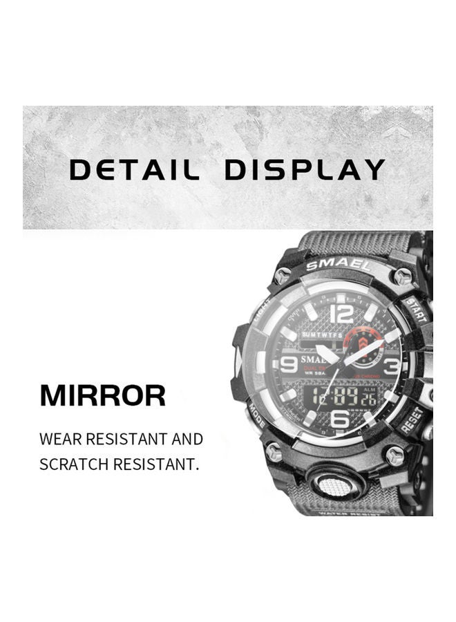 SMAEL Men's Rubber Analog Digital Watch J-5110CA - Image 5