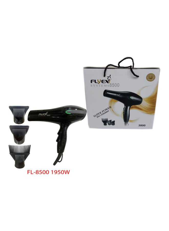 Flyex Blow Hair Dryer For Professional Use Black 23.5cm - Image 2