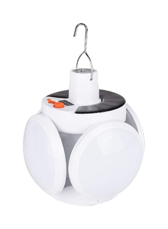 JD Foldable Outdoor Solar Night Light Rechargeable LED Camping Tent Lamp White 18.6inch  - Image 1