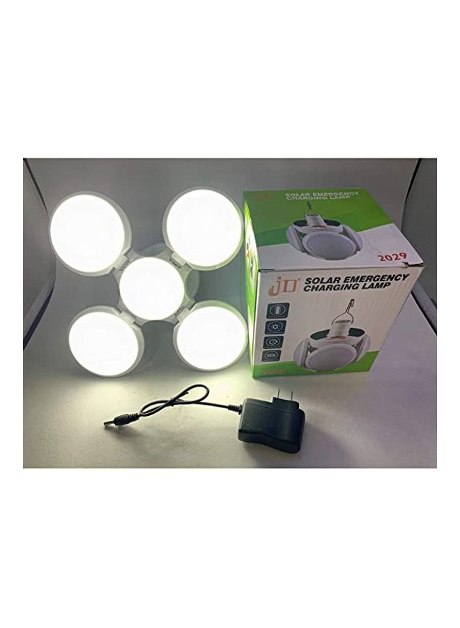 JD Foldable Outdoor Solar Night Light Rechargeable LED Camping Tent Lamp White 18.6inch  - Image 4