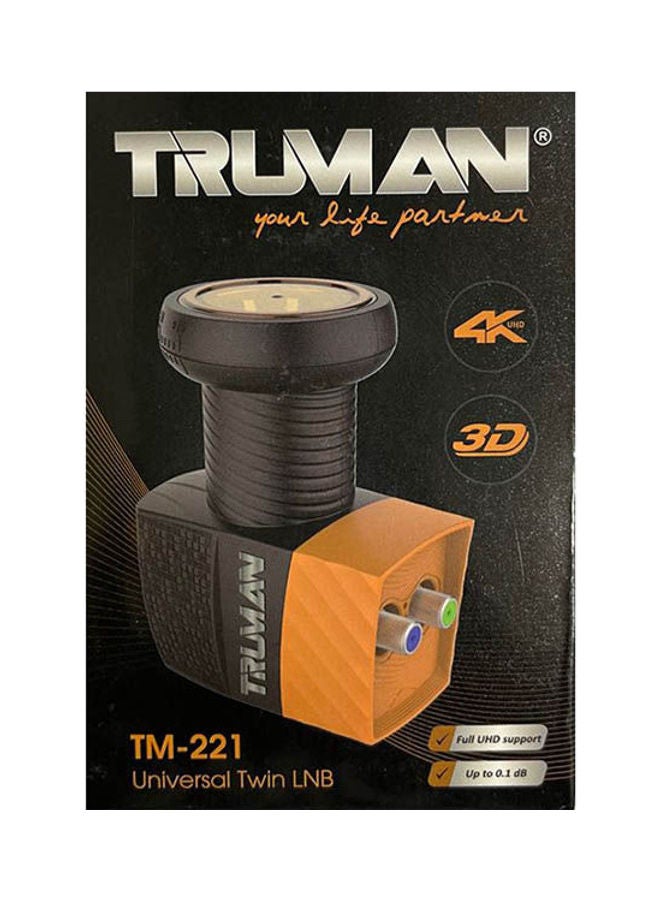 TRUMAN Lnb 2 Port Universal Twin TM-221 Black 