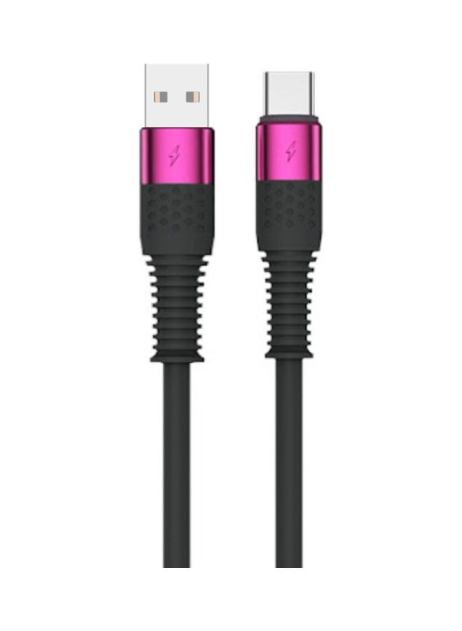 USB A To Type-C Fast Charging Cable Fuchsia - v1631958438/N50941100A_1