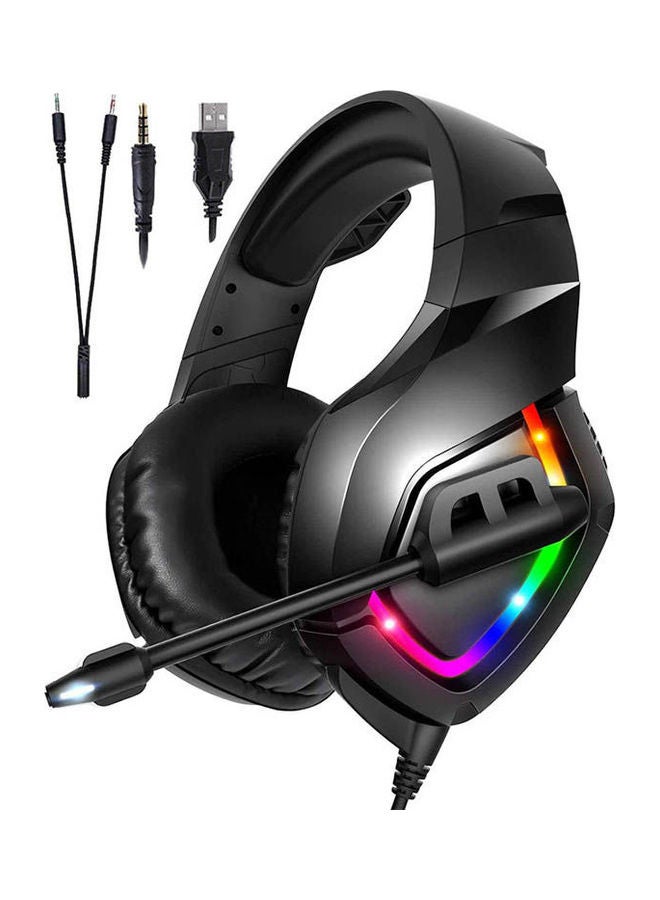 Onikuma K1B RGB Gaming Headset - 7.1 Surround Sound - Noise Cancelling Microphone - 50mm Drivers - PC / PS4 / XBOX One/ Mobile /LAPTOPS - Image 1