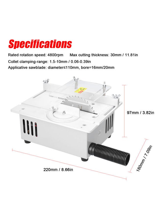 Generic - Electric Mini Table Saw Multicolor 30.00x20.50x25.50cm - Image 1