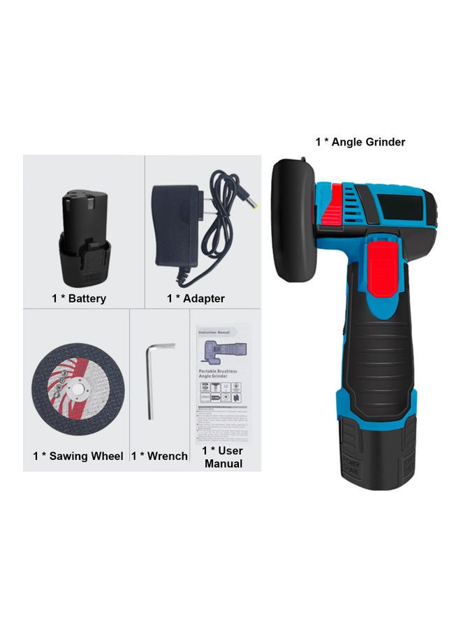 Electric Angle Grinder 300W Multicolor 27.50x9.50x14.00cm  - Image 2