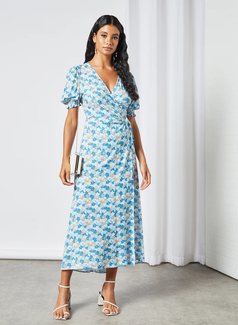 Charlie Holiday. Floral Wrap Dress