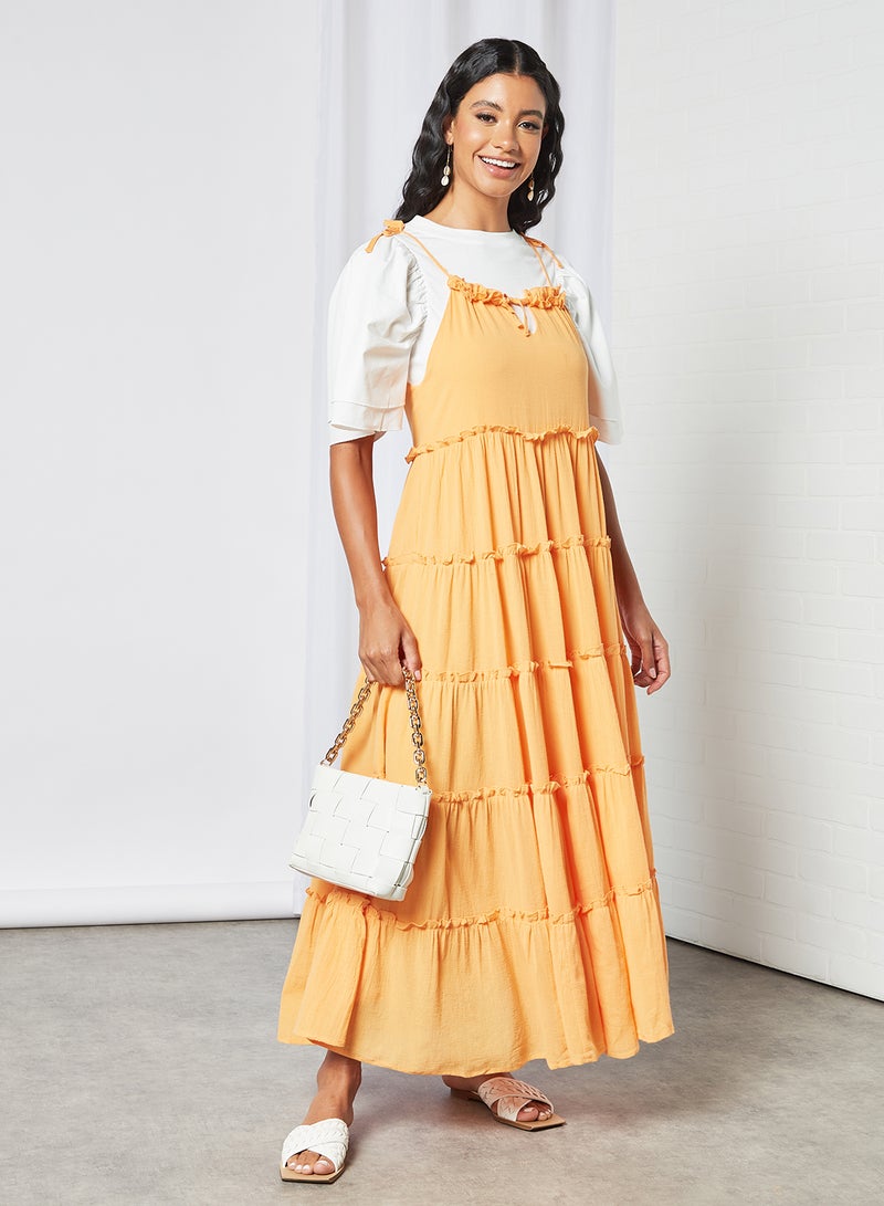 Charlie Holiday. - Senorita Strappy Maxi Dress Orange - Image 1