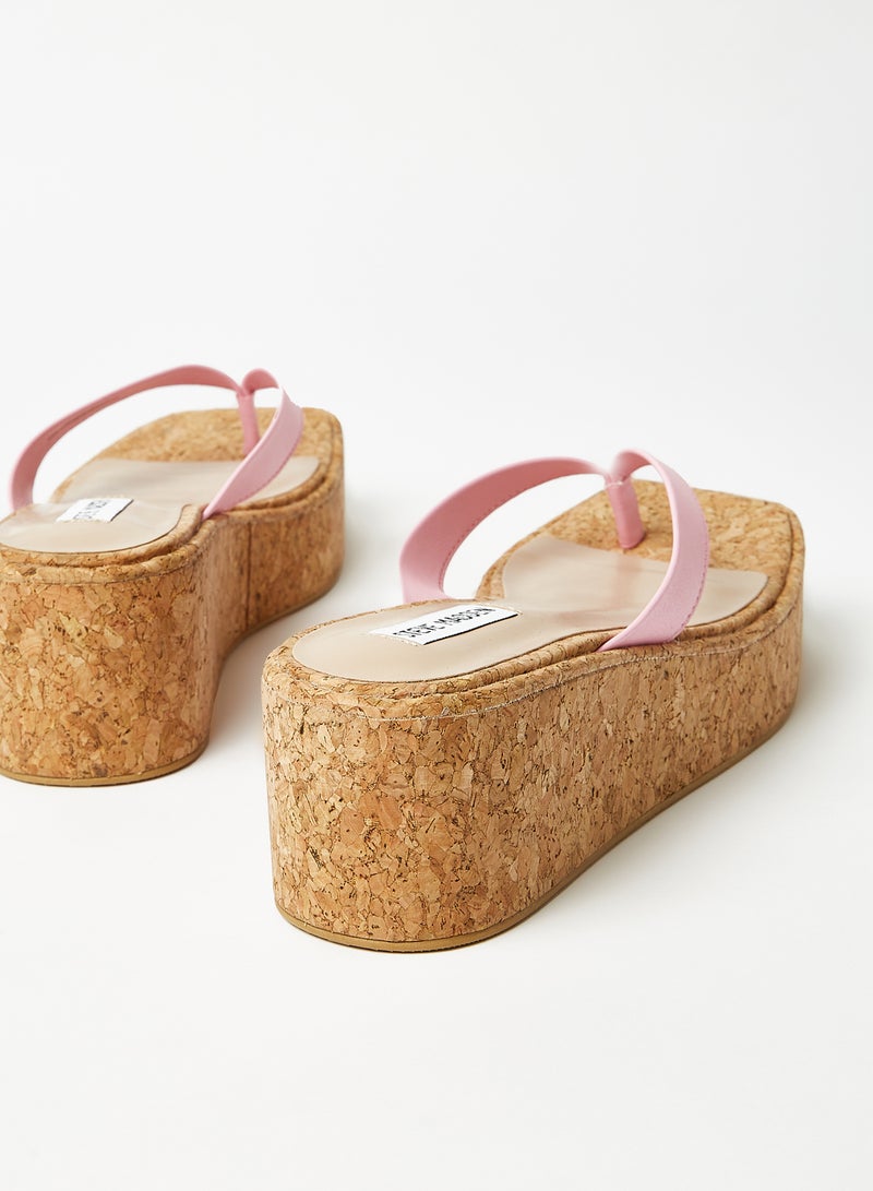STEVE MADDEN - Narice Platform Sandals Pink - Image 1