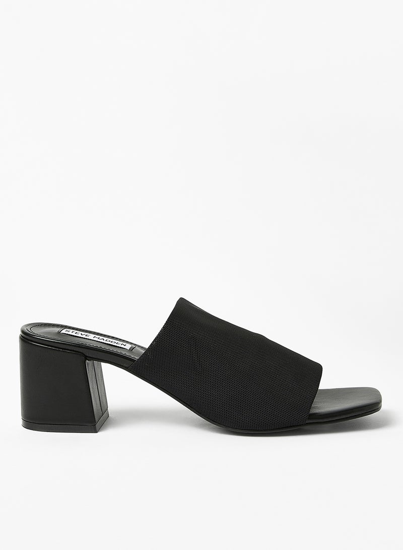 STEVE MADDEN - Esmeree Block Heels Black - Image 1