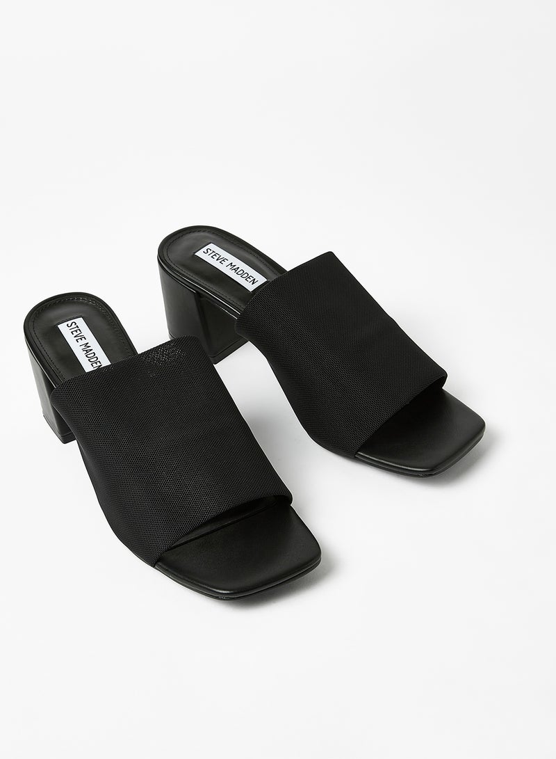 STEVE MADDEN - Esmeree Block Heels Black - Image 1