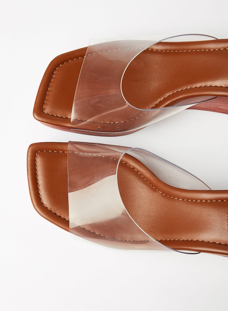 STEVE MADDEN - Sabrene Wedge Sandals Clear - Image 1