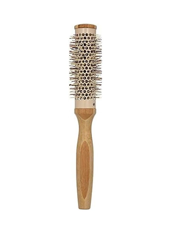 Generic Natural Wooden Nylon Bristle Round Brush Brown 50grams - Image 1