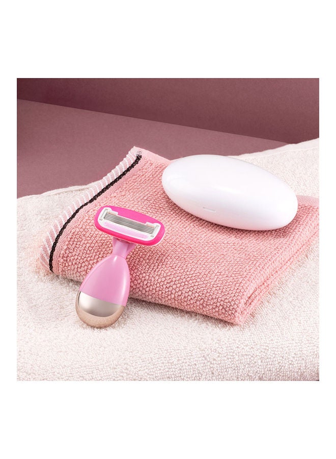 Portable Body Hair Remover Epilator Pink 11x4x9cm - Image 5