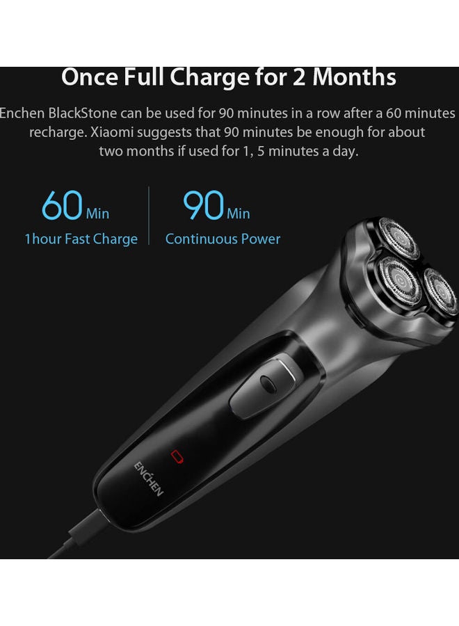 3D Electric Razor Shaver Beard Trimmer Black 18x7x13cm - Image 3