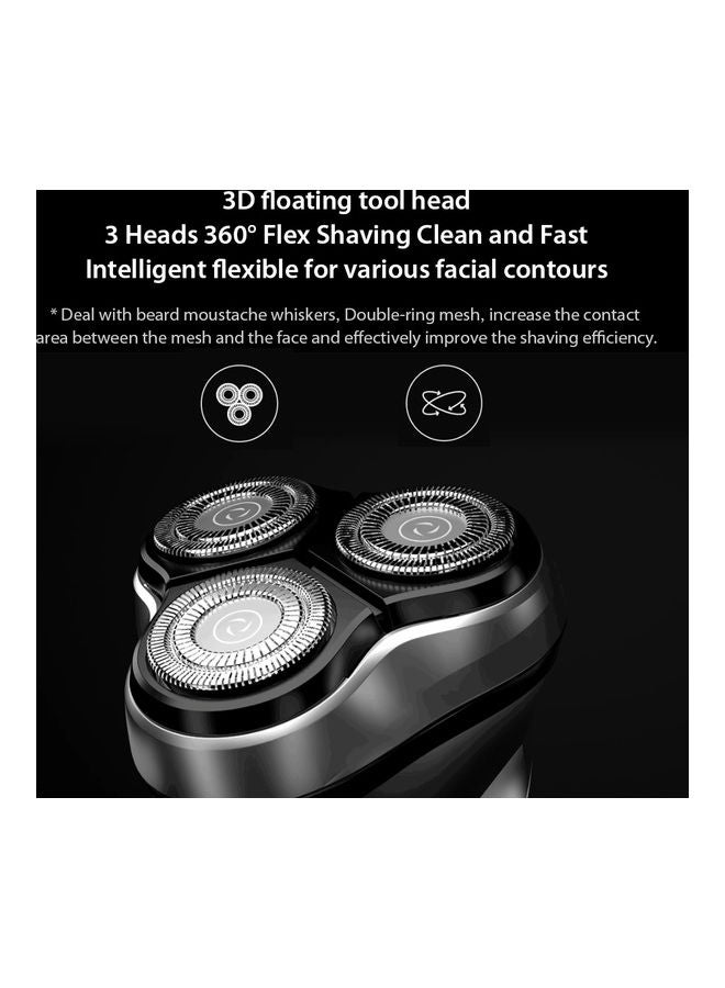 3D Electric Razor Shaver Beard Trimmer Black 18x7x13cm - Image 5