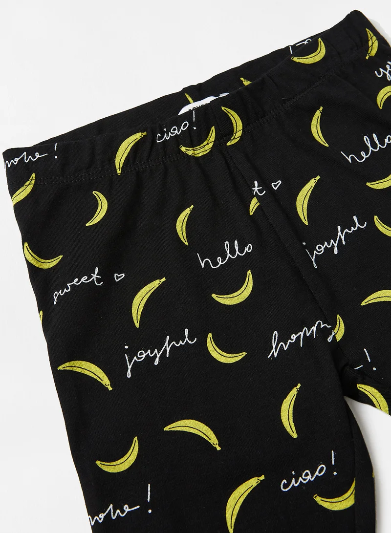 Reserved Kids/Teen All-Over Print Pants Black