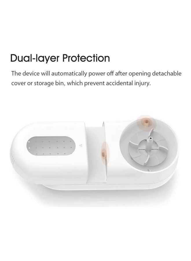 Endurance USB Charging Lint Remover Fuzz Shaver White - Image 4