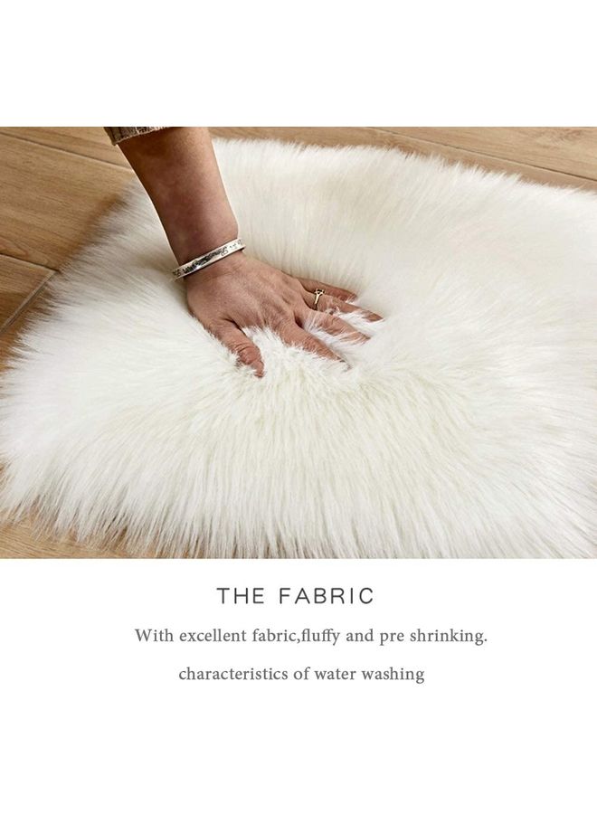 XiuWoo Soft Faux Sheepskin Fur Area Rugs Multicolour 100cm  - Image 3
