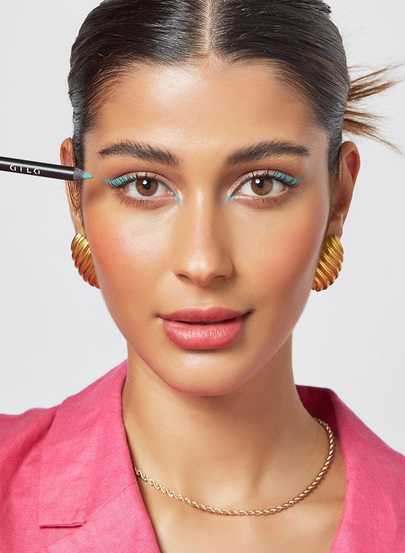 Aila Drama Stick Matte Colour Eyeliner Eye Pencil Lagoon  - Image 2