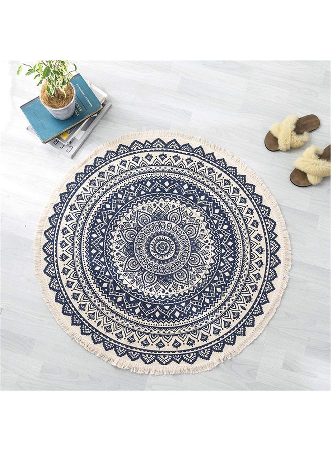 XiuWoo - Nordic Handmade Tassel Carpet Multicolour 60cm - Image 1