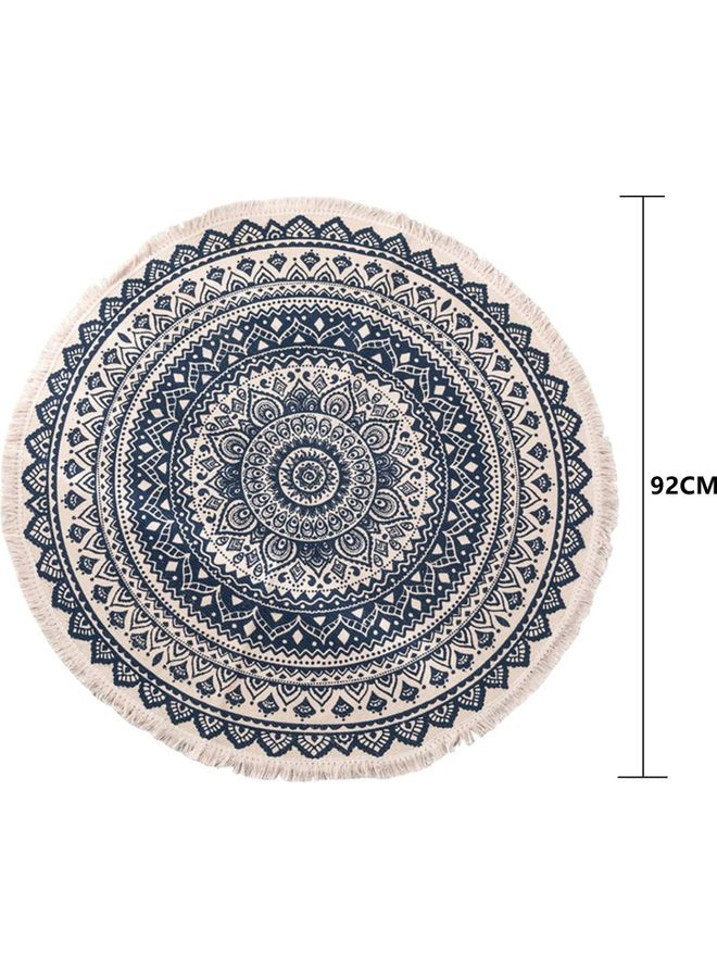 XiuWoo - Nordic Handmade Tassel Carpet Multicolour 60cm - Image 1