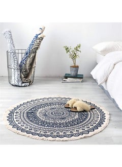 XiuWoo Nordic Handmade Tassel Carpet Multicolour 60cm  - Image 1