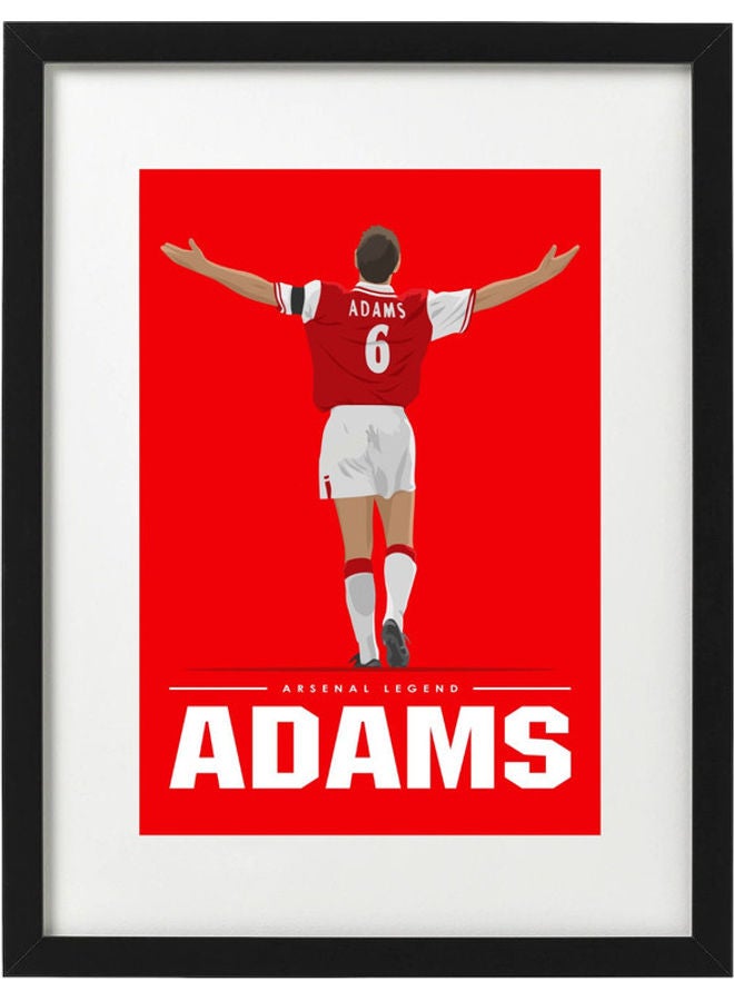 Boomah Accessories Tony Adams Arsenal Art Poster With Frame Multicolour