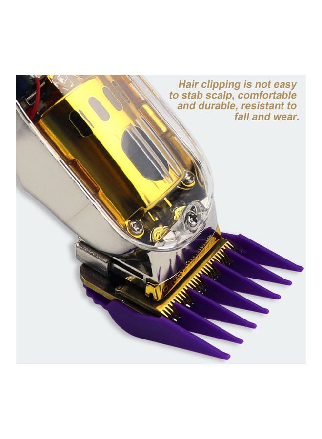 Generic 8-Piece Professional Cutting Guide Comb Set with Storage Box Replacement For Wahl Electric Hair Trimmer Multicolour 22.5 X 6.6 X 8.1cm  - Image 5