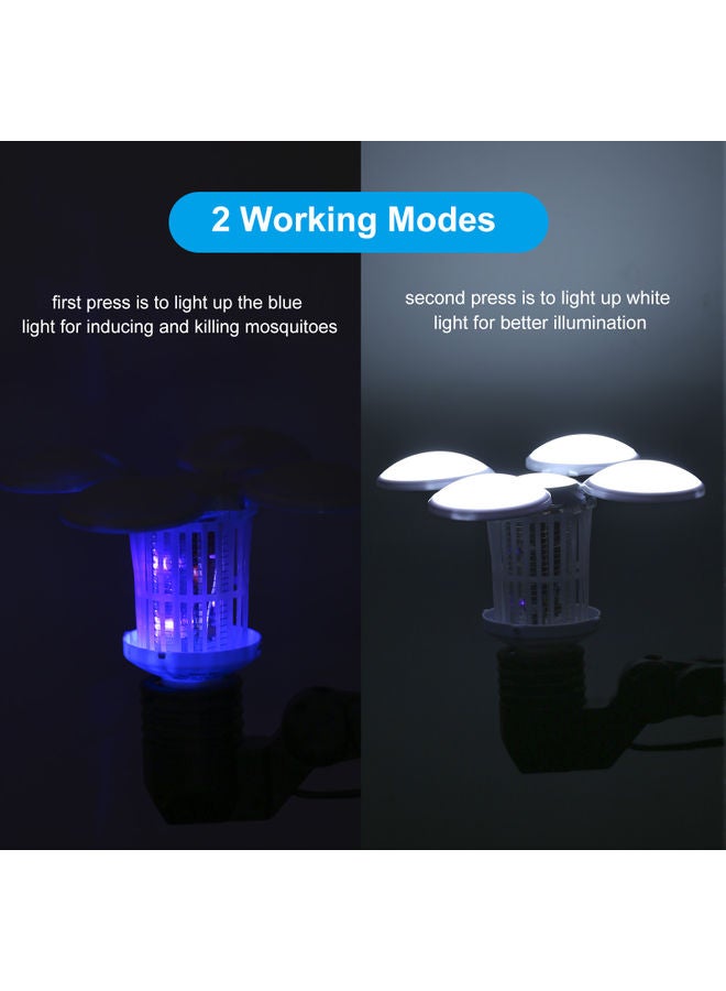 ماركة غير محددة قاتل بعوض محمول بإضاءة LED . أبيض . 9.50x9.00x0.12سم  - Image 5