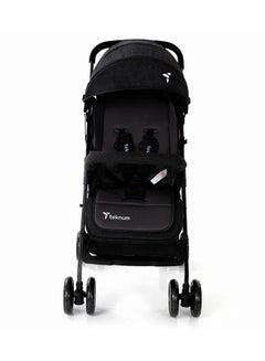 TEKNUM Trip Plus Stroller Extra Wide Stylish Canopy - Black  - Image 2