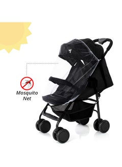 TEKNUM Trip Plus Stroller Extra Wide Stylish Canopy - Black  - Image 4
