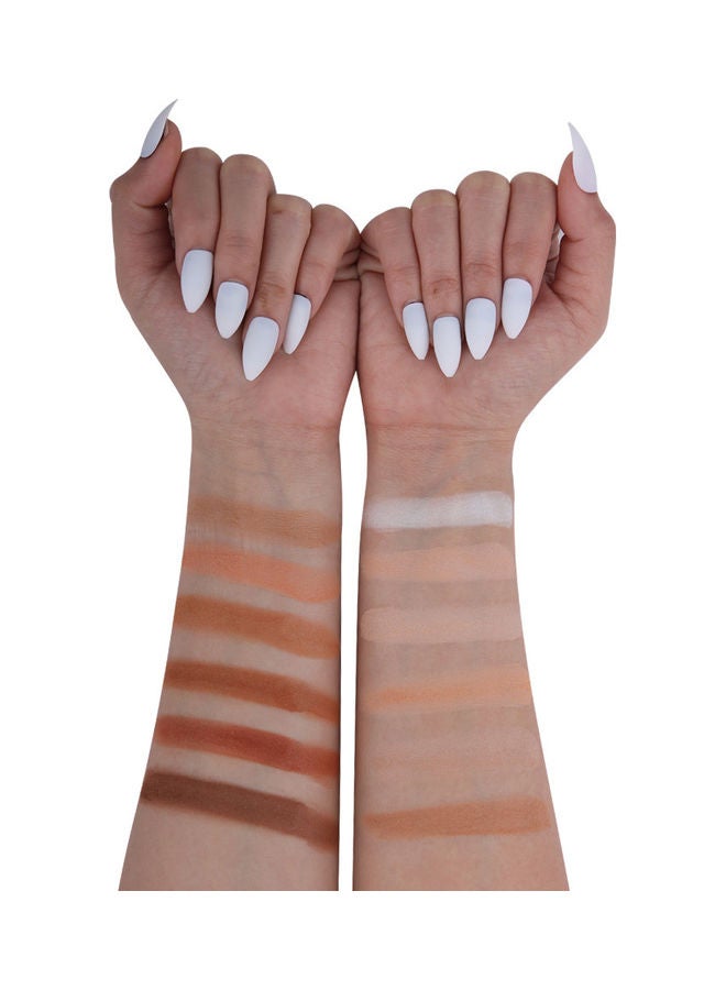 FUTURE MAKEUP 12-Colour Contour Powder Palette FU105 - Image 2