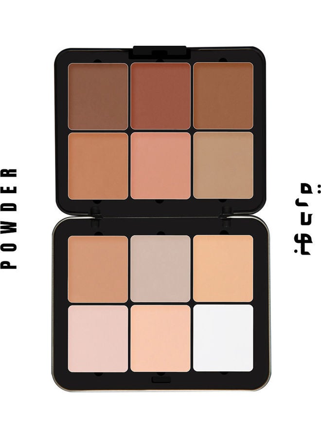 FUTURE MAKEUP 12-Colour Contour Powder Palette FU105 - Image 1