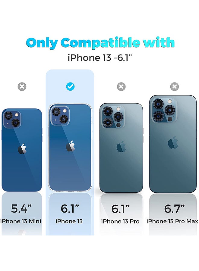 Rock Pow 2 Tempered Glass Screen Protector and 2 Camera Lens Protector For iPhone 13 6.1 Inch Clear - Image 2