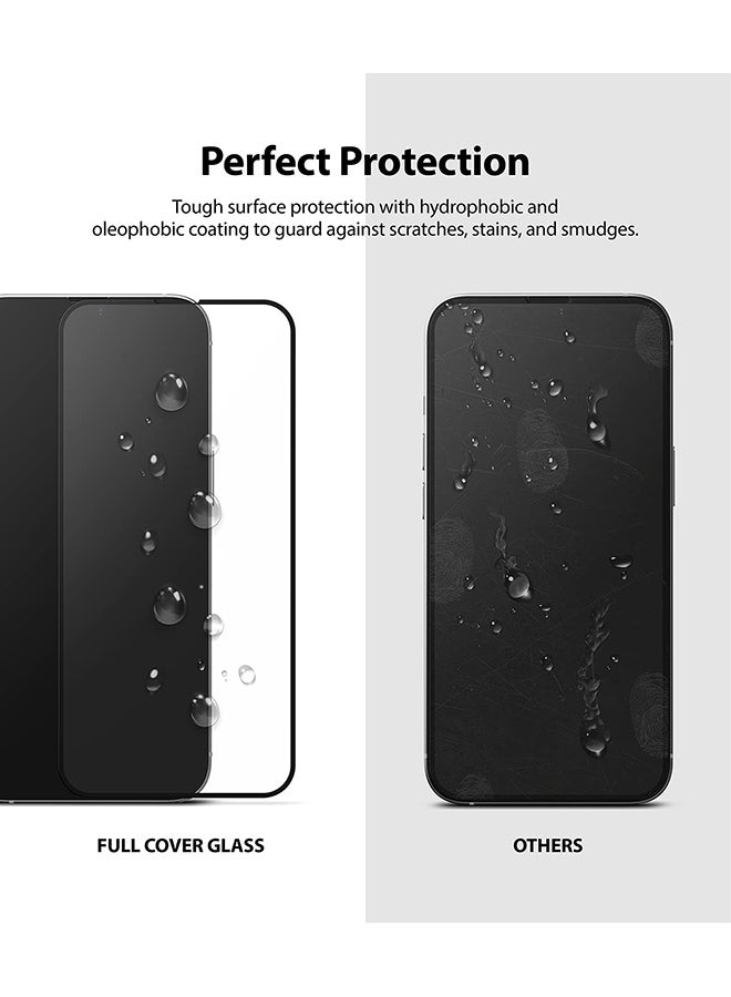 Full Cover Glass Screen Protector For iPhone 14/13/13 Pro 6.1-inch Black