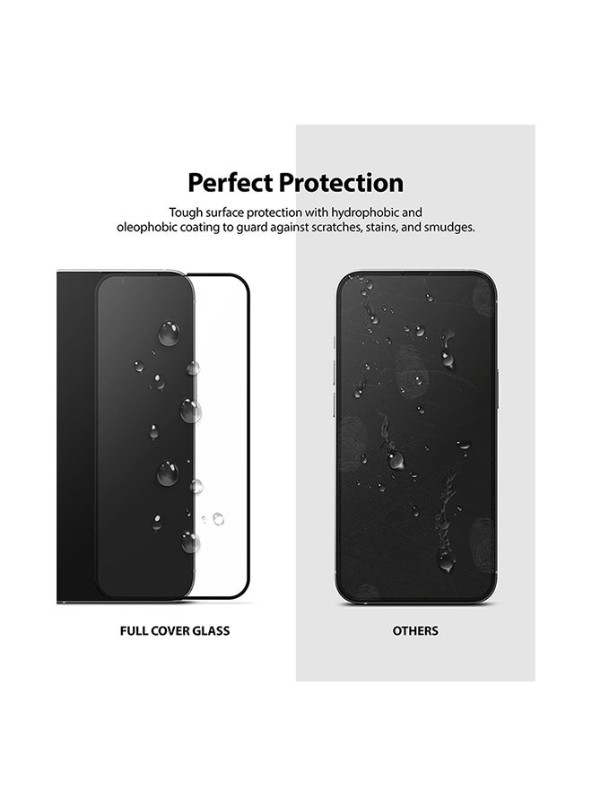 Rock Pow - Full Cover Glass Screen Protector For iPhone 14 Plus/13 Pro Max 6.7-inch Black - Image 1