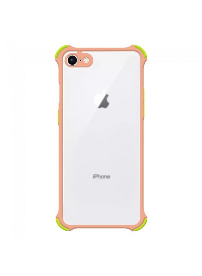 MARGOUN Anti-Drop Bumper Gorilla Frosted Case Cover for iPhone 8/7/SE 2020 Clear/Pink - Image 1