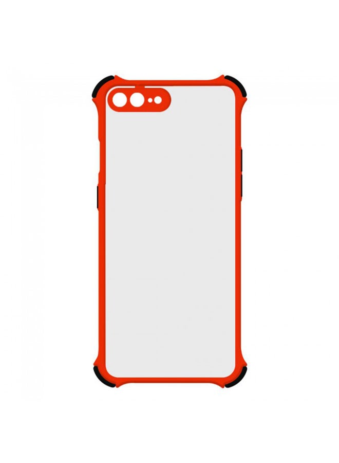 MARGOUN Anti-Drop Bumper Gorilla Frosted Case Cover for iPhone 8 Plus/7 Plus Clear/Red - Image 1